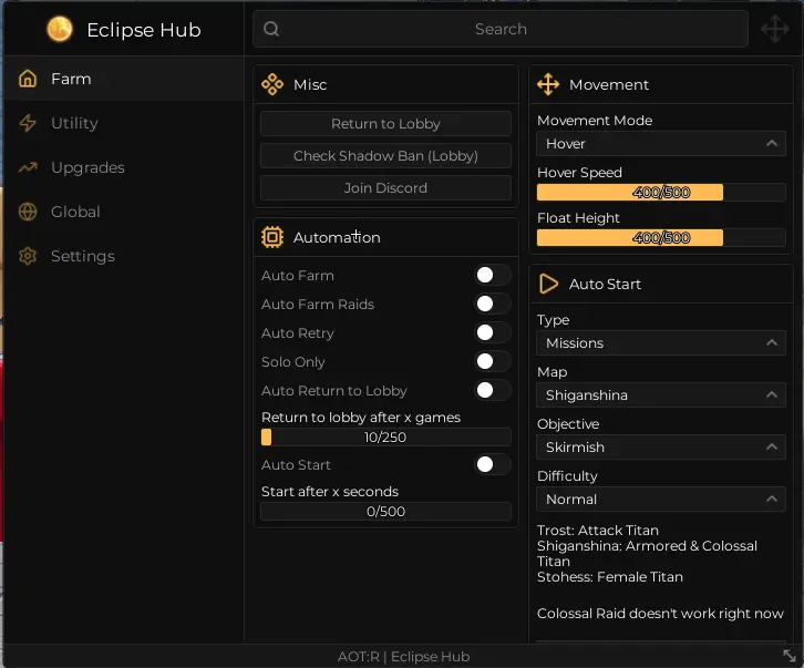 Attack On Titan Revolution Script 6 Eclipse Hub Script Attack on Titan Revolution